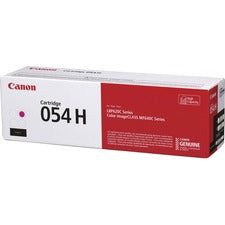 Canon 054H Original High Yield Laser Toner Cartridge - Magenta - 1 Each 2300 Pages