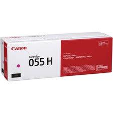 Canon 055H Original High Yield Laser Toner Cartridge - Magenta - 1 Each 5900 Pages