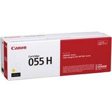 Canon 055H Original High Yield Laser Toner Cartridge - Yellow - 1 Each 5900 Pages