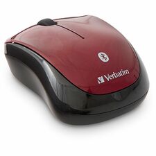 Verbatim Bluetooth Multi-Trac LED Tablet Mouse Blue LED/Optical - Wireless - Bluetooth - Garnet - 1600 dpi - 3 Button(s) - Symmetrical - 1 Each