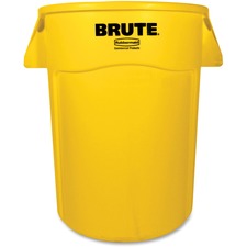 Rubbermaid Commercial Brute 44-Gallon Vented Utility Container 44 gal Capacity - Round - Tear Resistant, Reinforced, Reinforced, UV Coated, Damage Resistant, Warp Resistant, Water Resistant, Handle, Warp Resistant, Crack Resistant, Durable - 31.5" Height