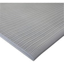 Genuine Joe Air Step Mat Multipurpose - 36" Length x 24" Width x 0.375" Thickness - Rectangular - Vinyl Foam - Gray - 1 Each