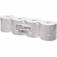 ICONEX 1-ply Blended Bond Paper POS Receipt Roll 3 15/64" x 243 ft - White - 4 / Pack