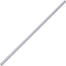 Genuine Joe Paper Straw 0.3" Length x 0.3" Width x 7.3" Height - Paper - White - 500 / Box