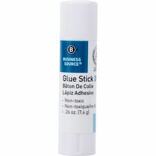 Business Source Glue Stick 0.26 oz - White - 30 / Box