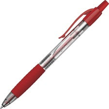 Integra Retractable 0.7mm Gel Pen 0.7 mm Medium Pen Point - Retractable - Red Ink - Gel-based - Red Barrel - 1 Dozen