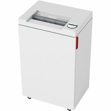 ideal. 2465 Cross-Cut Paper Shredder Continuous Shredder - Cross Cut - 15 Per Pass - for shredding Paper, Staples, Paper Clip, Credit Card - 1.500" x 0.188" Shred Size - P-4 - 27 ft/min - 9.50" Throat - 9 gal Wastebin Capacity - 559.27 W - TAA Compliant