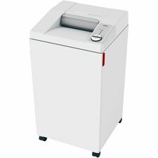 ideal. 2604 Strip-cut Paper Shredder Continuous Shredder - Strip Cut - 30 Per Pass - for shredding Paper, Staples, Paper Clip, Credit Card, CD, DVD - 0.187" Shred Size - P-2 - 18 ft/min - 10.25" Throat - 26 gal Wastebin Capacity - 745.70 W - TAA Compliant