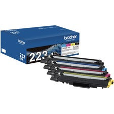 Brother TN223 Original Standard Yield Laser Toner Cartridge - Multi-pack - Black, Cyan, Magenta, Yellow - 4 / Box 1400 Pages Black, 1300 Pages Cyan, 1300 Pages Magenta, 1300 Pages Yellow