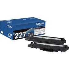 Brother TN227 Original High Yield Laser Toner Cartridge - Twin-pack - Black - 2 / Box 3000 Pages Black (Per Cartridge)