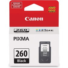 Canon PG-260 Original Inkjet Ink Cartridge - Black - 1 Each Inkjet - 1 Each