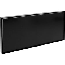 Lorell Snap Plate Architectural Sign 8" Width x 4" Height x 8" Depth - Rectangular Shape - Surface-mountable - Easy Readability, Injection-molded, Easy to Use - Plastic - Black - 1 Each