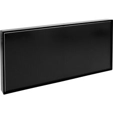 Lorell Snap Plate Architectural Sign 12" Width x 6" Height x 12" Depth - Rectangular Shape - Surface-mountable - Easy Readability, Injection-molded, Easy to Use - Plastic - Black - 1 Each