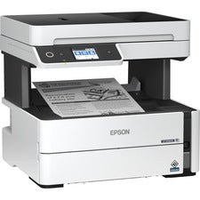 Epson WorkForce ST-M3000 Wireless Laser Multifunction Printer - Monochrome Copier/Fax/Printer/Scanner - 1200 x 2400 dpi Print - Automatic Duplex Print - 251 sheets Input - Color Scanner - 1200 dpi Optical Scan - Monochrome Fax - Gigabit Ethernet - Wireles