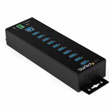 StarTech.com USB Hub USB 3.0 Type B - External - 10 USB Port(s) - 10 USB 3.1 Port(s) - UASP Support - PC - TAA Compliant