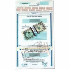 ICONEX SecurIT 6.0 mil Plastic Disposable Deposit Bags 15" Length x 11" Width x 6 mil (152 Micron) Thickness - Clear - Plastic - Currency, Check, Receipt - 100 / Pack