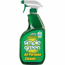 Simple Green All-Purpose Concentrated Cleaner For School, Government Facilities, University - Concentrate - Liquid - 32 fl oz (1 quart) - Original Scent - Non-abrasive, Non-flammable - Green - 12 / Carton