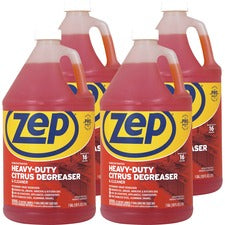 Zep Heavy-Duty Citrus Degreaser Concentrate - 128 fl oz (4 quart) - Heavy Duty - Orange - 4 / Carton