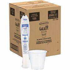 Solo Galaxy 3.5 oz Plastic Cold Cups 3.50 fl oz - Translucent - Plastic, Polystyrene - Beverage, Cold Drink - 100 Bag - 25 / Carton