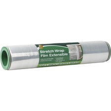 Duck Extensible Stretch Wrap Film 20" Width x 1000 ft Length - Non-adhesive, Durable, Handle, Self-stick - Plastic Film - Clear - 1 Each