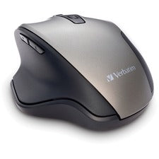 Verbatim Mouse Blue LED/Optical - Wireless - Radio Frequency - 2.40 GHz - Graphite - USB - 1600 dpi - 6 Button(s) - 1 Each