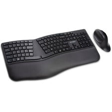 Kensington Pro Fit Ergo Wireless Keyboard/Mouse Wireless Bluetooth/RF - Wireless Bluetooth/RF - Compatible with Computer - 1 Each