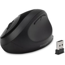 Kensington Pro Fit Ergo Wireless Mouse Wireless - Bluetooth/Radio Frequency - 2.40 GHz - Black - USB - 1600 dpi - 5 Button(s) - 1 Each
