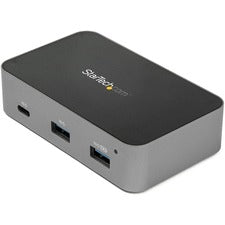 StarTech.com 3-Port USB-C Hub with LAN Port - 10 Gbps - 2x USBA & 1x USB-C - Powered USB 3.2 (Gen 2) Type C - External - 3 USB Port(s) - 1 Network (RJ-45) Port(s) - UASP Support - Mac, Linux, ChromeOS, Android, PC