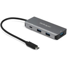 StarTech.com 4-Port USB-C Hub With Power Delivery - 10Gbps - 3x USB-A & 1x USB-C USB 3.1 Type C - External - 4 USB Port(s) - 4 USB 3.1 Port(s) - UASP Support - Mac, PC, Linux