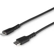 StarTech.com 1 m (3.3 ft.) USB C To Lightning Cable - Apple MFi Certified - Black 3.28 ft Lightning/USB-C Data Transfer Cable for iPad, iPhone, iPad Air, iPad mini, Siri Remote, Magic Keyboard, Magic Trackpad, Magic Mouse - First End: 1 x 24-pin USB 2.0 T