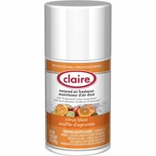 Claire Citrus Blast Metered Aerosol Aerosol - 330 Sq. ft. - 10 fl oz (0.3 quart) - Citrus Blast - 30 Day - 1 Each