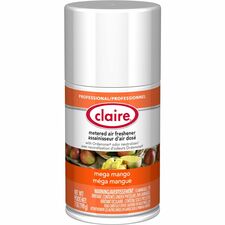 Claire Mega Mango Metered Air Freshener Aerosol - 330 Sq. ft. - 10 fl oz (0.3 quart) - Mango - 30 Day - 1 Each