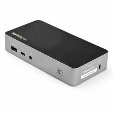 StarTech.com Dual HDMI Monitor USB-C Docking Station with 60W Power Delivery for Tablet, Notebook, Smartphone - 60 W - USB 3.1 (Gen 1) Type C - 2 Displays Supported - 4 x USB Ports - 4 x USB 3.0 - 3 x USB Type-A Ports - 1 x USB Type-C Ports - USB Type-C -