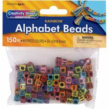 Creativity Street Alphabet Beads Alphabet Bead - Rainbow