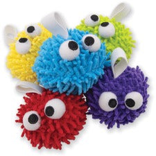 Pacon Whiteboard Eraser Puffs Washable, Easy to Clean - Red, Yellow, Purple, Green, Blue - MicroFiber - 25 / Pack