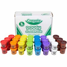 Crayola 8-Color Dough Classpack Modeling, Fun and Learning - Recommended For 2 Year - Assorted - 48 / Box