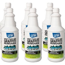 Mötsenböcker's Lift Off Spray Paint/Graffiti Remover 32 fl oz (1 quart) - Environmentally Friendly, Water Based - White - 6 / Carton