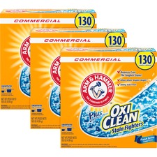 Arm & Hammer Powder Detergent plus OxiClean 160 oz (10 lb) - Fade Resistant - Orange - 3 / Carton