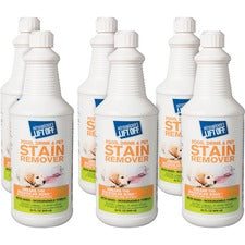 Mötsenböcker's Lift Off Food/Drink/Pet Stain Remover 32 fl oz (1 quart) - Environmentally Friendly - White Bottle - 6 / Carton