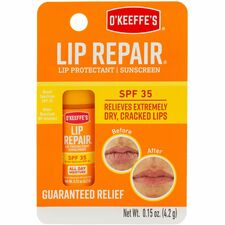 O'Keeffe's Lip Repair SPF 35 Lip Protectant Sunscreen Cream - 0.15 fl oz - For Dry Skin - SPF 35 - Applicable on Lip - Cracked/Scaly Skin, Sunburn - Moisturising, Water Resistant - 1 Each