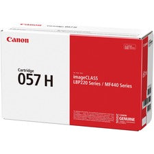 Canon 057 Original High Yield Laser Toner Cartridge - Black - 1 Each 10000 Pages
