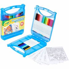 Crayola Super Tips Art Kit Classroom, Home, Art - Recommended For 4 Year - 65 Piece(s) - 1.25" Height x 9.25" Width x 11.30" Length - Assorted - 1 Kit