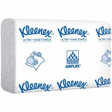 Kleenex Reveal Multifold Paper Towels Multifold - 7.50" Width x 9.40" Length - Embossed Kleenex Brand Logo - White - 150/Pack - 16 / Carton