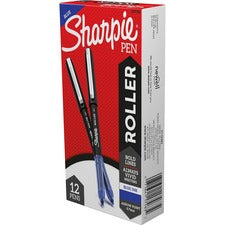 Sharpie Rollerball Pens 0.7 mm Arrow Pen Point - Blue Ink - 1 Dozen