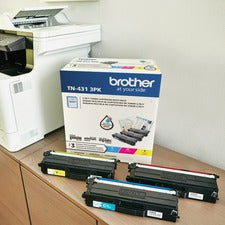 Brother TN-431 Original Standard Yield Laser Toner Cartridge - Multi-pack - Cyan, Magenta, Yellow - 3 / Box 1800 Pages Cyan, 1800 Pages Magenta, 1800 Pages Yellow