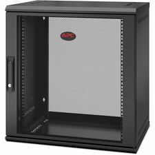 APC by Schneider Electric NetShelter WX 12U Single Hinged Wall-mount Enclosure 400mm Deep For Networking, Airflow System - 12U Rack Height x 19" Rack Width x 12.95" Rack Depth - Wall Mountable - Black - 200.42 lb Static/Stationary Weight Capacity