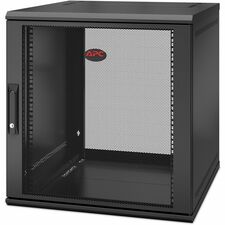 APC by Schneider Electric NetShelter WX 12U Single Hinged Wall-mount Enclosure 600mm Deep For Networking, Airflow System - 12U Rack Height x 19" Rack Width x 20.79" Rack Depth - Wall Mountable - Black - 200.42 lb Static/Stationary Weight Capacity