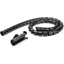 StarTech.com Cable-Management Sleeve Cable Sleeve - Black - 59.06" Length - Polyethylene - 1 Each