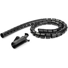 StarTech.com Cable-Management Sleeve Cable Sleeve - Black - 59.06" Length - Polyethylene - 1 Each