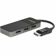 StarTech.com 3-Port DisplayPort MST Hub - DP 1.4 60 Hz - 30 Hz to 60 Hz - 7680 x 4320 - 78.74" Maximum Operating Distance - DisplayPort - USB - Plastic